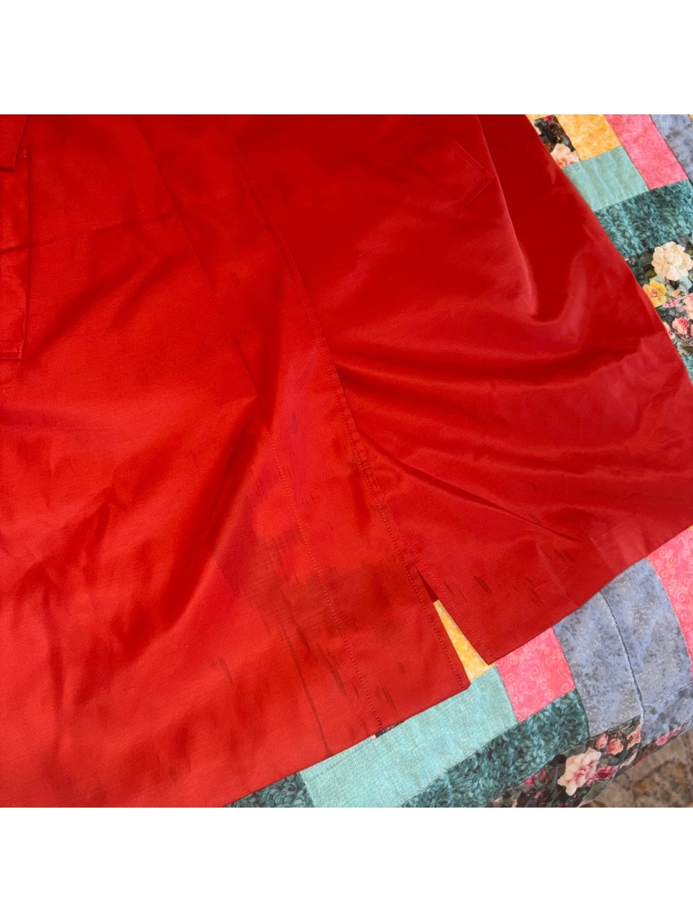 Lauren Ralph Lauren Vintage Red Polyester Trench Coat, Woman’s Size Large - Picture 9 of 9